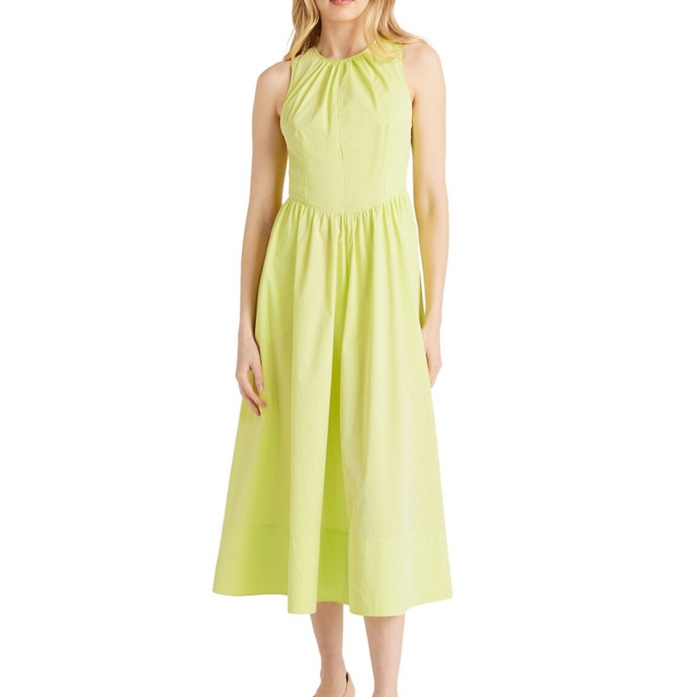 Lime Green Sleeveless Maxi Dress